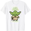 imageStar Wars Yoda Quote A Jedis Strength Flows from the Force TShirtWhite