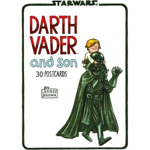imageRey and Pals 30 Postcards Illustrated Star Wars Greeting Cards for Thank Yous and Birthdays Darth Vader and Son Series StationeryVader  Son Postcards