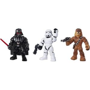 imageSTAR WARS Galactic Heroes Mega Mighties 3Pack  Stormtrooper Darth Vader and Chewbacca 10Inch Action Figures Kids Ages 3 and Up Amazon Exclusive