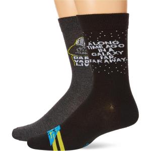 imageSTAR WARS Mens The Mandalorian 2 Pack Crew SocksBlack Multi