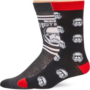 imageSTAR WARS Mens The Mandalorian 2 Pack Crew SocksRed Multiep 9