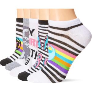 imageSTAR WARS Womens 5 Pack No Show SocksAssorted Rainbow