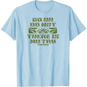 imageStar Wars  Do Or Do Not There Is No Try Yoda Quote TShirtBaby Blue