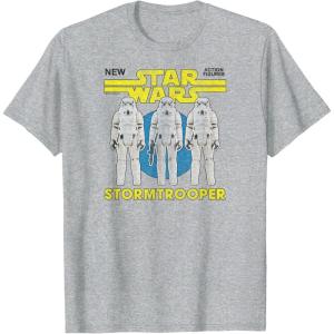 imageStar Wars  Stormtrooper Action Figure TShirtHeather Grey