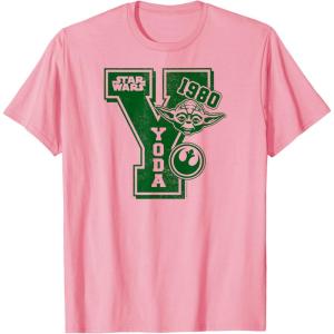 imageStar Wars  Yoda Letterman TShirtPink