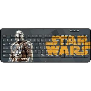 imageStar Wars Yoda Color Block Wireless USB KeyboardDin Djarin