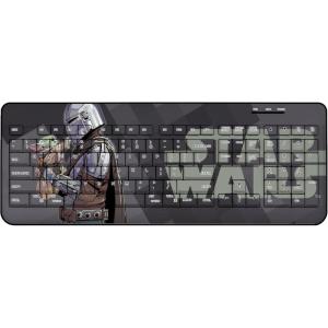 imageStar Wars Yoda Color Block Wireless USB KeyboardGrogu and Din Djarin