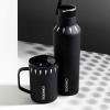 imageCorkcicle Star Wars 16 Oz Coffee Mug Triple Insulated Stainless Steel Cup R2D2Black Panther