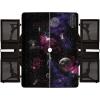 imagePICNIC TIME Star Wars R2D2 Folding Picnic Table Camping Table Outdoor Table with Umbrella Hole Royal BlueStar Wars Death Star  Black