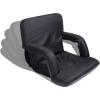 imagePICNIC TIME Star Wars R2D2 Ventura Reclining Stadium Seat with Back Support Bleacher Seat Beach Floor Chair Navy BlueStar Wars Empire  Black