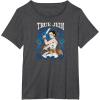 imageStar Wars  Rey Art Nouveau TShirtDark Heather Grey