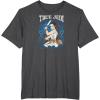 imageStar Wars  Rey Art Nouveau TShirtDark Heather Grey