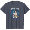 imageStar Wars  Rey Art Nouveau TShirtHeather Blue