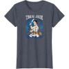 imageStar Wars  Rey Art Nouveau TShirtHeather Blue
