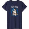 imageStar Wars  Rey Art Nouveau TShirtNavy Blue