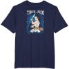 imageStar Wars  Rey Art Nouveau TShirtNavy Blue