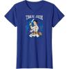 imageStar Wars  Rey Art Nouveau TShirtRoyal Blue