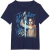 imageStar Wars  Rey Lightsaber TShirtNavy Blue