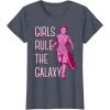 imageStar Wars Episode 7 Rey Girls Rule The Galaxy TShirt TShirtHeather Blue