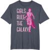 imageStar Wars Episode 7 Rey Girls Rule The Galaxy TShirt TShirtHeather Blue