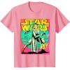 imageStar Wars Rey 90s TShirtPink