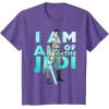 imageStar Wars The Rise Of Skywalker Rey I Am All Of The Jedi TShirtPurple Heather