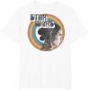 imageStar Wars The Rise Of Skywalker Rey Retro Circle Portrait TShirtWhite