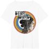 imageStar Wars The Rise Of Skywalker Rey Retro Circle Portrait TShirtWhite