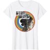 imageStar Wars The Rise Of Skywalker Rey Retro Circle Portrait TShirtWhite