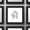 imageTrends International Gallery Pops Star Wars Saga  MidCentury Modern R2D2 Wall Art Wall Poster 12quot x 12quot Black Framed VersionBlack Framed Version