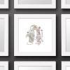 imageTrends International Gallery Pops Star Wars Saga  MidCentury Modern R2D2 Wall Art Wall Poster 12quot x 12quot Black Framed VersionWhite Framed Version