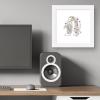 imageTrends International Gallery Pops Star Wars Saga  MidCentury Modern R2D2 Wall Art Wall Poster 12quot x 12quot Black Framed VersionWhite Framed Version