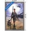 imageTrends International Star Wars The Force Awakens  Rey Wall Poster 22375quot x 34quot Premium Unframed VersionBarnwood Framed Version
