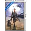 imageTrends International Star Wars The Force Awakens  Rey Wall Poster 22375quot x 34quot Premium Unframed VersionBarnwood Framed Version