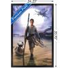 imageTrends International Star Wars The Force Awakens  Rey Wall Poster 22375quot x 34quot Premium Unframed VersionBlack Framed Version