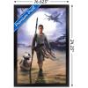 imageTrends International Star Wars The Force Awakens  Rey Wall Poster 22375quot x 34quot Premium Unframed VersionBlack Framed Version