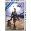 imageTrends International Star Wars The Force Awakens  Rey Wall Poster 22375quot x 34quot Premium Unframed VersionGray Framed Version