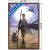 imageTrends International Star Wars The Force Awakens  Rey Wall Poster 22375quot x 34quot Premium Unframed VersionMahogany Framed Version