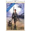 imageTrends International Star Wars The Force Awakens  Rey Wall Poster 22375quot x 34quot Premium Unframed VersionPremium Print and Beechwood Hanger Bundle