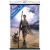 imageTrends International Star Wars The Force Awakens  Rey Wall Poster 22375quot x 34quot Premium Unframed VersionPremium Print and Black Hanger Bundle
