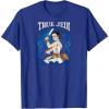 imageStar Wars  Rey Art Nouveau TShirtRoyal Blue