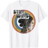 imageStar Wars The Rise Of Skywalker Rey Retro Circle Portrait TShirtWhite
