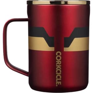 imageCorkcicle Star Wars 16 Oz Coffee Mug Triple Insulated Stainless Steel Cup R2D2Iron Man