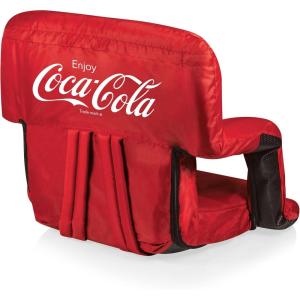imagePICNIC TIME Star Wars R2D2 Ventura Reclining Stadium Seat with Back Support Bleacher Seat Beach Floor Chair Navy BlueCocacola  Red