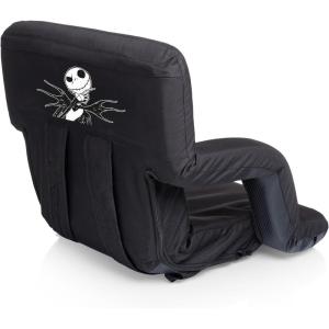 imagePICNIC TIME Star Wars R2D2 Ventura Reclining Stadium Seat with Back Support Bleacher Seat Beach Floor Chair Navy BlueDisney Nightmare Before Christmas Jack  Black