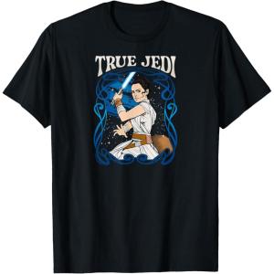 imageStar Wars  Rey Art Nouveau TShirtBlack