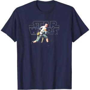 imageStar Wars  Rey Logo TShirtNavy Blue