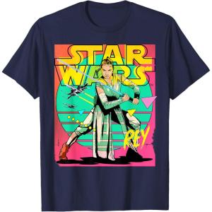 imageStar Wars Rey 90s TShirtNavy Blue