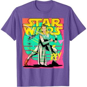 imageStar Wars Rey 90s TShirtPurple Heather