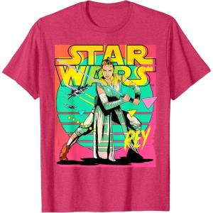imageStar Wars Rey 90s TShirtRed Heather